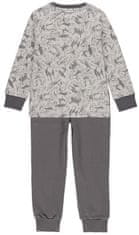 Boboli chlapecké bavlněné pyžamo - lesní zvířata 935096 šedá 92