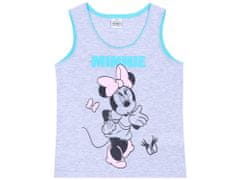 Šedomodrý set spodního prádla, tričko + kalhotky Minnie Mouse DISNEY, 6-7 let 122 cm 