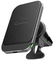CubeNest S1C1 bezdrátová magnetická nabíječka a držák do auta s podporou uchycení MagSafe 6974699970248, kůže