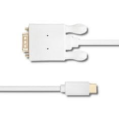 Qoltec USB 3.1 typ C samec / VGA samec | FULL HD | Alternativní režim | 2m kabel