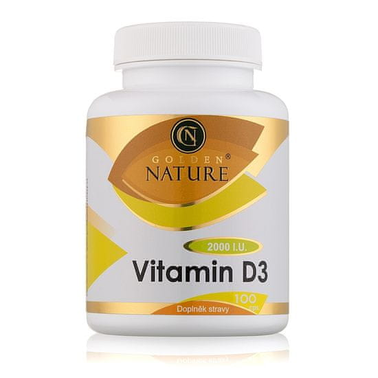 Golden Nature Vitamin D3 2000 I.U. 100 cps.