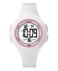 Timex DGTL White/Pink, s plastovým řemínkem