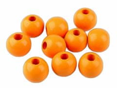 Kraftika 10ks oranžová dřevěné korálky 25 mm, kabelkové ozdoby