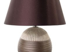 Beliani Luxusní hnědá noční stolní lampa SADO