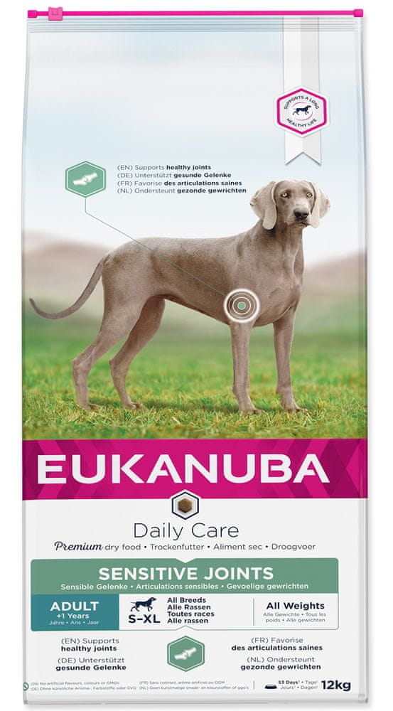 Levně Eukanuba Daily Care Sensitive Joints 12,5 kg