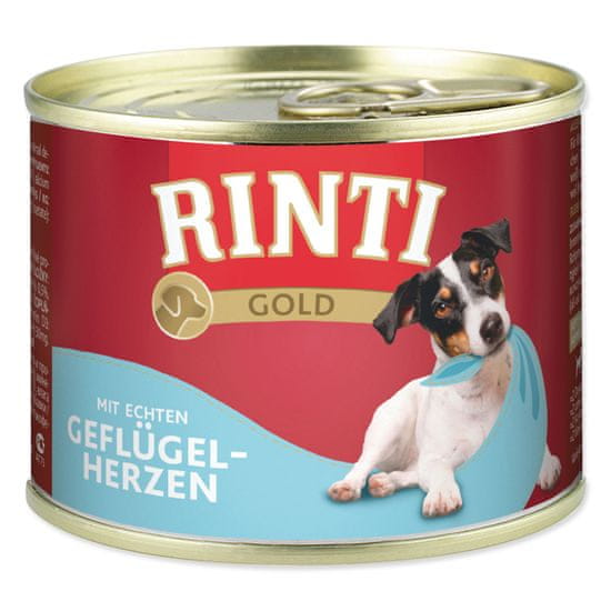Rinti Gold konzerva drůbeží srdíčka 12 x 185 g