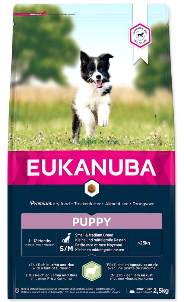 Levně Eukanuba Puppy Small & Medium Breed Lamb 2,5 kg