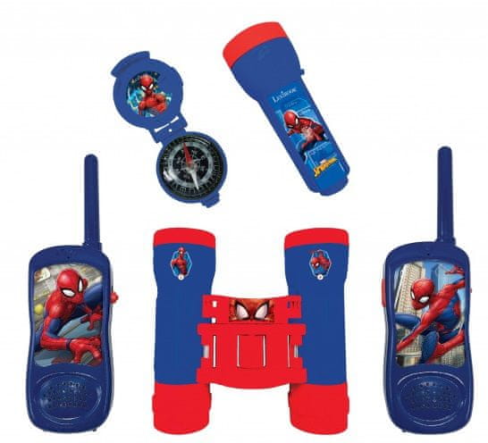 Lexibook Set Spiderman - vysílačky, dalekohled, baterka