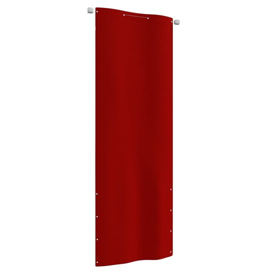 Vidaxl Balkonová zástěna červená 80 x 240 cm oxfordská látka