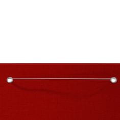 Vidaxl Balkonová zástěna červená 80 x 240 cm oxfordská látka