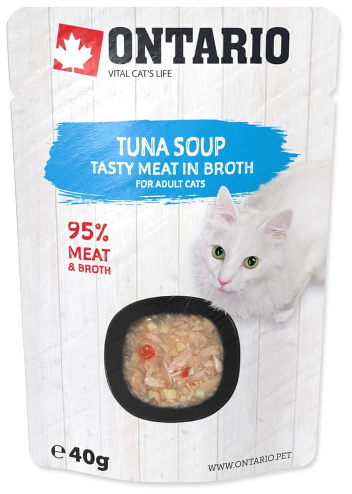 Ontario Cat Soup Tuna with vegetables 12x40 g