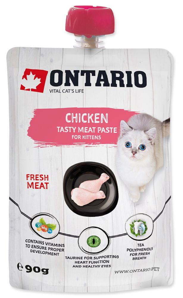 Ontario Kitten Chicken Fresh Meat Paste 10x90 g