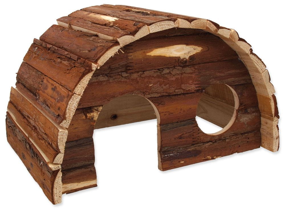 SMALL ANIMAL Domek Hobit dřevěný 36,5 x 22 x 20 cm