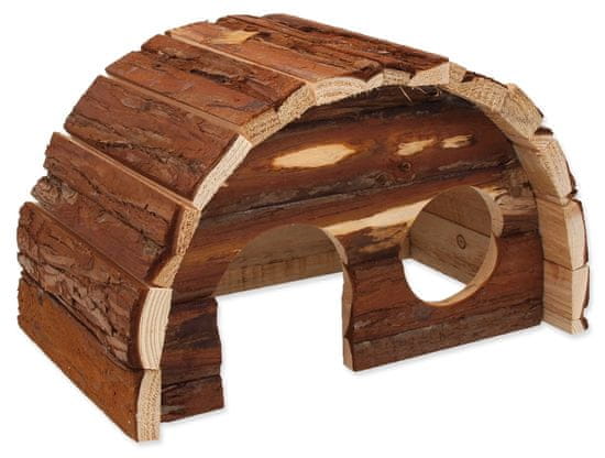 SMALL ANIMAL Domek Hobit dřevěný 25 x 16 x 15 cm