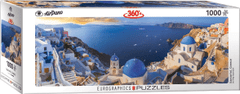 EuroGraphics Panoramatické puzzle Santorini, Řecko 1000 dílků
