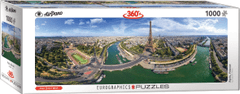 EuroGraphics Panoramatické puzzle Paříž, Francie 1000 dílků