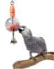 Hračka pro papoušky Prémiový špíz s guľou na krmivo