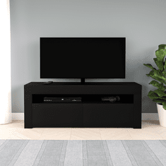 3E 3xE living.com Moderní TV stolek KIM o délce 160 cm, černá