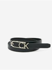 Calvin Klein Černý dámský kožený pásek Calvin Klein Jeans 90