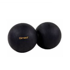 Qmed Masážní míček LACROSSE dvojitý černý DuoBall