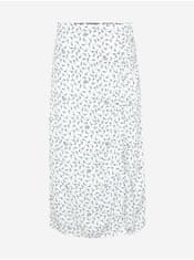 Tommy Jeans Bílá dámská vzorovaná midi sukně s rozparkem Tommy Jeans L