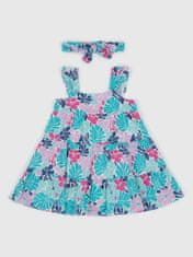 Gap Baby květované šaty s čelenkou 6-12M