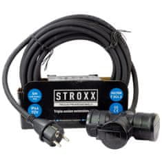 STROXX Prodlužovací kabel 5m s roztrojkou