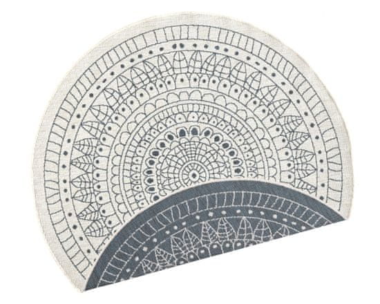 NORTHRUGS Kusový koberec Twin-Wendeteppiche 103143 creme grau kruh – na ven i na doma