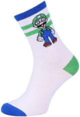 3x chlapecké dlouhé ponožky Super Mario, 7-10 let 30.5-36 