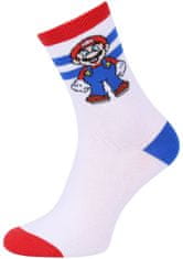 3x chlapecké dlouhé ponožky Super Mario, 7-10 let 30.5-36 