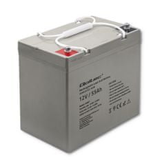 Qoltec Baterie AGM | 12V | 55Ah | max.825A