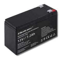 Qoltec Baterie AGM | 12V | 7,2 Ah | max. 108A