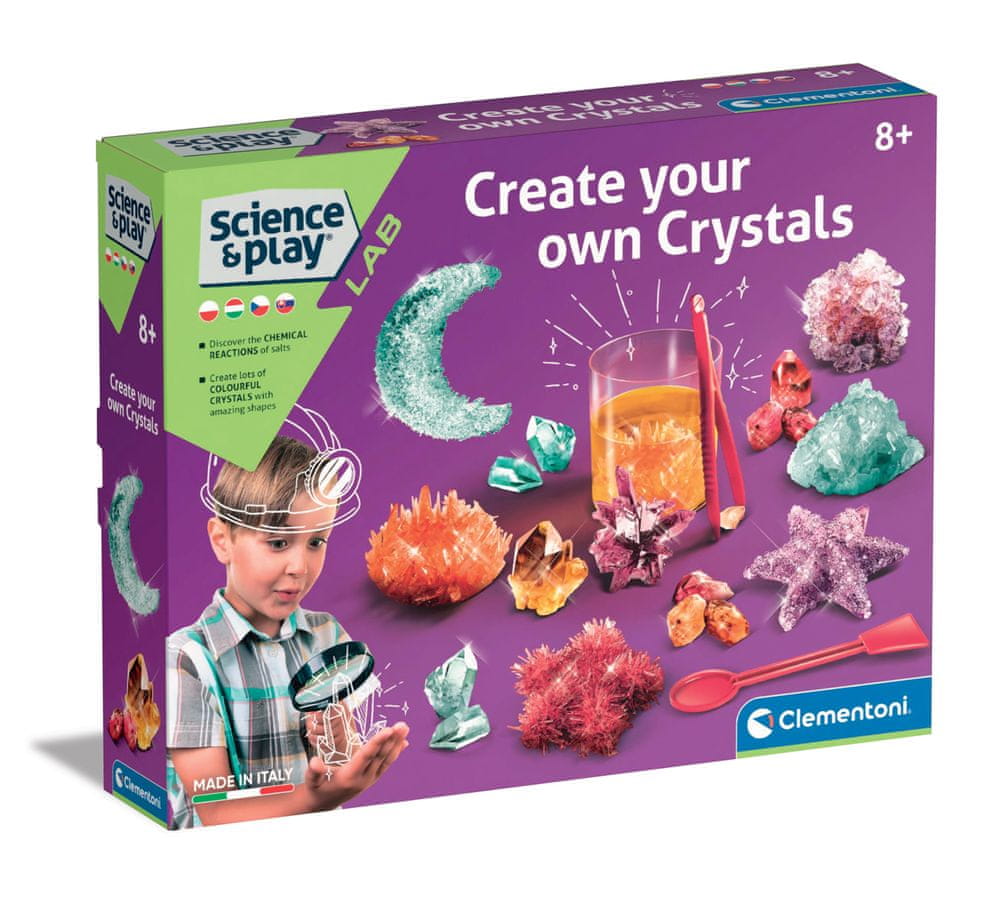 Clementoni Dětská laboratoř GALILEO - Výroba třpytivých krystalů