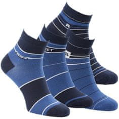 RS pánské bavlněné kotníkové vzorované ponožky 7300322 4-pack, 39-42