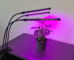Alum online LED Lampička pro pěstování rostlin - 20 LED 3 panely 20W