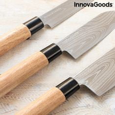 InnovaGoods Sada profesionálních japonských nožů s praktickým pouzdrem Damas·Q