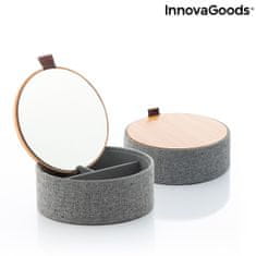 InnovaGoods Bambusová šperkovnice se zrcadlem Mibox