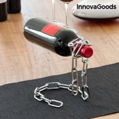 InnovaGoods Designový stojan na vinnou lahev, řetěz