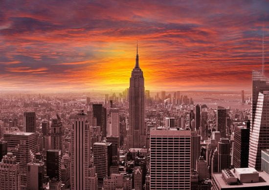ENJOY  Puzzle Západ slunce nad panoramatem New Yorku 1000 dílků