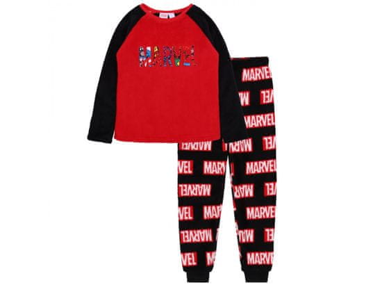 sarcia.eu Chlapecké červeno-černé teplé pyžamo MARVEL 7-8 lat 128 cm