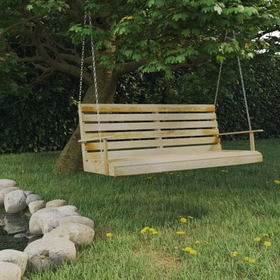 Greatstore Houpací lavice impregnované borové dřevo 155 x 65 x 60 cm