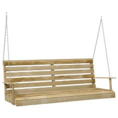 Vidaxl Houpací lavice impregnované borové dřevo 155 x 65 x 60 cm