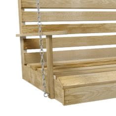 shumee Houpací lavice impregnované borové dřevo 155 x 65 x 60 cm