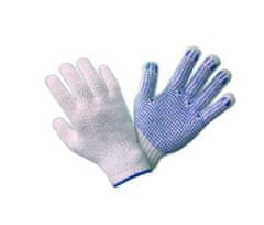 Jednostranné rukavice z PVC s tečkami /452