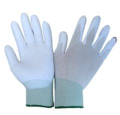 Bílé pracovní rukavice Bird velikosti 8