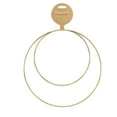 Decor By Glassor Dekorativní zlaté kruhy set 2 ks