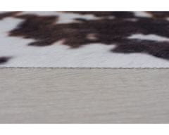 Flair Kusový koberec Faux Animal Cow Print Black/White 155x195 tvar kožešiny