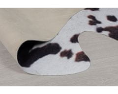 Flair Kusový koberec Faux Animal Cow Print Black/White 155x195 tvar kožešiny