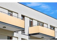 My Best Home Balkonová zástěna OSLO béžová, výška 100 cm, šířka různé rozměry MyBestHome Rozměr: 100x400 cm rozteč 25 cm