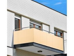 My Best Home Balkonová zástěna OSLO béžová, výška 100 cm, šířka různé rozměry MyBestHome Rozměr: 100x400 cm rozteč 25 cm